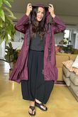 Stroll Frill Mac Beetroot